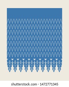 Vector inspired by paper stencil in Thai style. Line Thai Vector