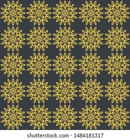 Vector inspired by paper stencil in Thai style. Line Thai Vector