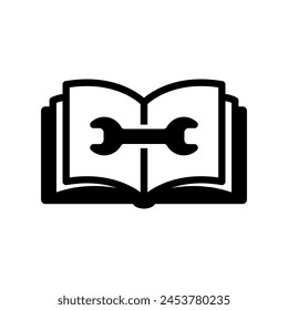 Vector Instruction Manual Book Icon