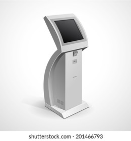 Vector Interactive Information Kiosk Terminal Stand Screen Display Console Infokiosk