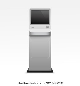 Vector Interactive Information Kiosk Terminal Stand Screen Display Console Infokiosk