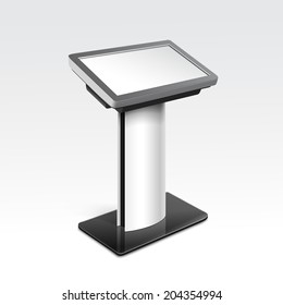 Vector Interactive Information Kiosk Terminal Stand Screen Display Console Infokiosk