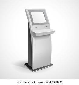 Vector Interactive Information Kiosk Terminal Stand Screen Display Console Infokiosk