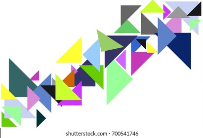Vector interesting background with triangles