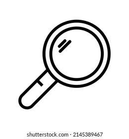 
vector interface icon, search icon, to search for something in the app toolkit, on a white background and editable flat lines
