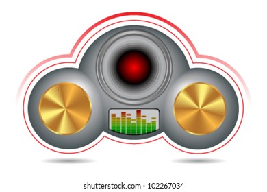 Vector interface media player.