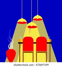 vector interior home furniture design illustration modern