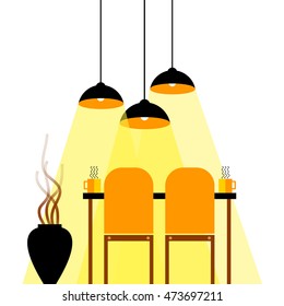vector interior home furniture design illustration modern