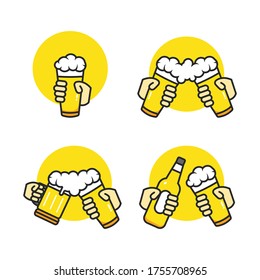 Vector of an international beer day