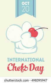 vector international chef day illustration