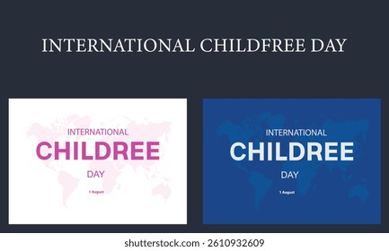 A vector international childfree day design.