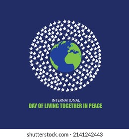 Vector International Day of Living Together in Peace