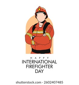 vector international firefighter day poster template