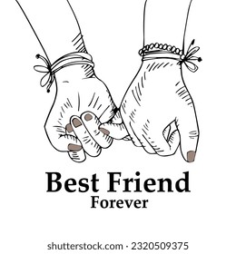 Vector international friendship day illustration.