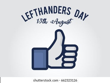 Vector International Left-handers Day Poster