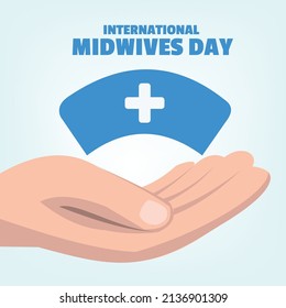 Vector for International Midwife's Day. Simple and elegant