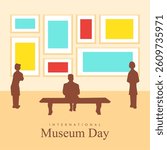 vector international museum day poster template