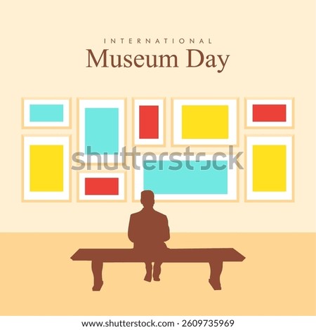 vector international museum day poster template