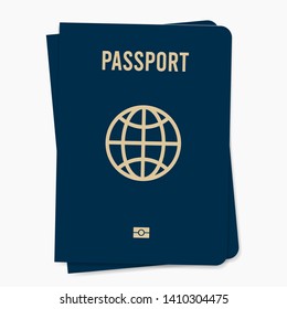 Vector international passport. Vector illustration