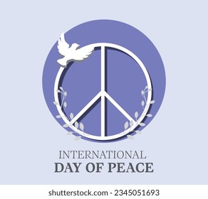 vector international peace day template design