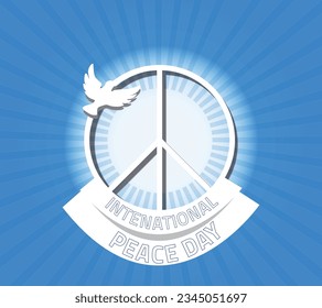 vector international peace day template design