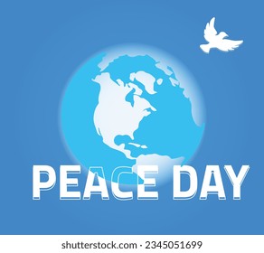 vector international peace day template design