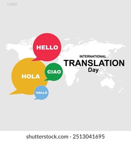 Vector International Translation Day 30 September, Social media cover graphic design for background, banner, card, poster, illustration