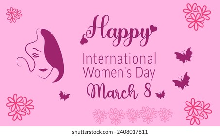 Vector International Women's Day 8 march , happy  Women's Day 8 march 