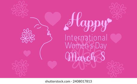 Vector International Women's Day 8 march , happy  Women's Day 8 march 