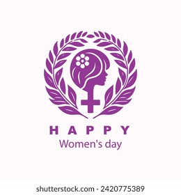 Vector international women's day logo
