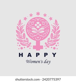 Vector international women's day logo