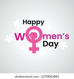 Vector international women's day wishes greeting