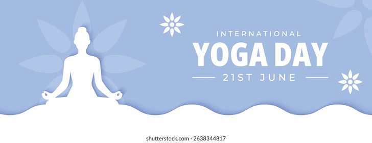 Vector International Yoga Day Event Celebration Banner