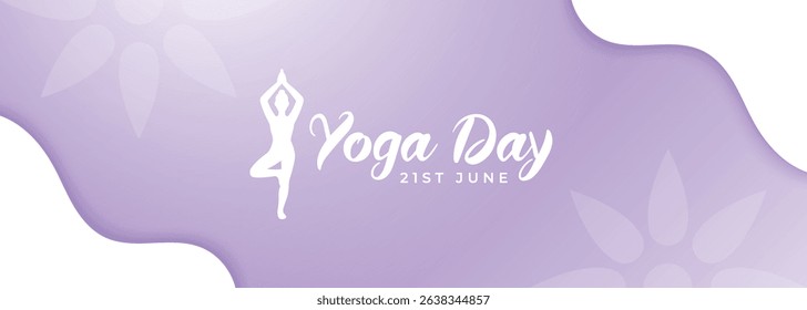 Vector International Yoga Day Event Banner Design