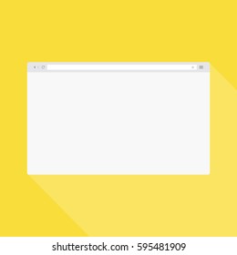 Vector Internet browser window. Template for your design. Flat vector illustration EPS 10