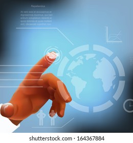 vector internet concept - with media icons