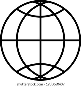 Vector Internet globe Earth Connectivity 3G 4G 5G Lan Fiber Optics Wifi Connected network Icon
