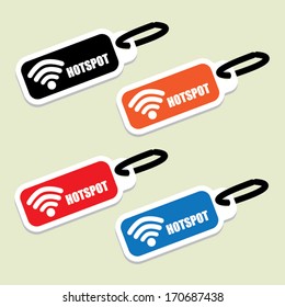 Vector: Internet Hotspot, wifi free.