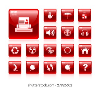 Vector internet icon set