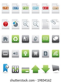 a lot of vector internet icons