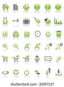 a lot of vector internet icons