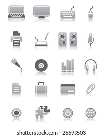 a lot of vector internet icons