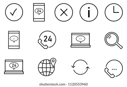 Vector Internet Icons Isolated On White Background