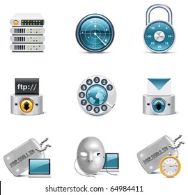 Vector internet and network icons. Part 3