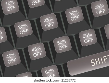 Vector Internet Sales Concept