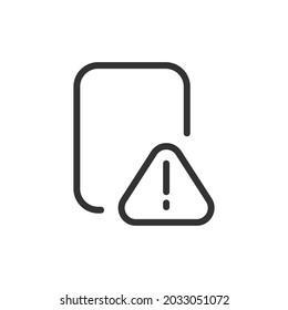 Vector internet security line icon. Symbol in trendy outline style. Vector illustration isolated on a white background. 