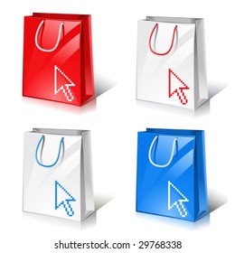 vector internet shop icon