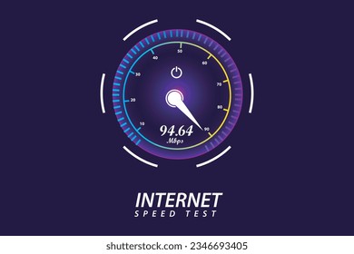  vector Internet speed test template