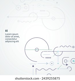 Vector internet technology banner. Abstract circuit board. Global network background