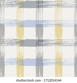 Vector intersecting lines kilt pattern. Ink texture cool crossed stripes grid.
